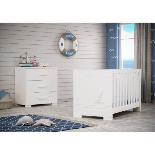 Βρεφικό Κρεβάτι Coastal Λευκό – Design 10