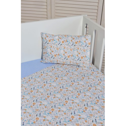 Σεντόνια κούνιας 3 τεμ 110x160 100% βαμβάκι Design 200 Oliver Baby