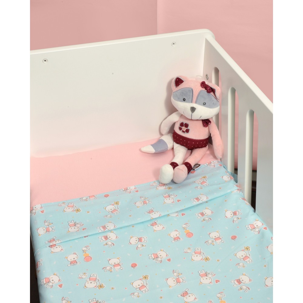 Σεντόνια Λίκνου Σετ 2 τεμ. 80x100cm Design 212 Oliver Baby