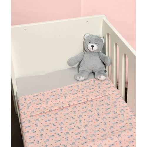 Σεντόνια Λίκνου Σετ 2τεμ. 80x100cm 100% Βαμβάκι Design 215 Oliver Baby