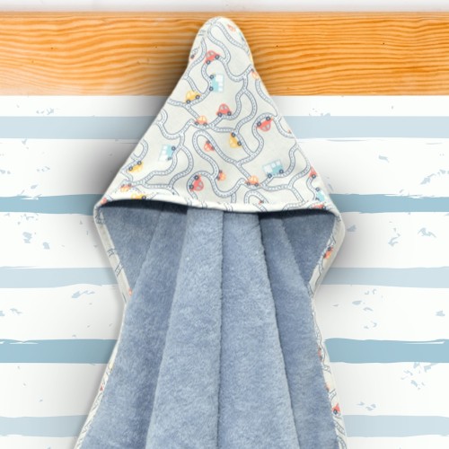 Μπουρνούζι Κάπα 75x75cm 100% Βαμβάκι 450 γρμ/τμ Design 214 Oliver Baby