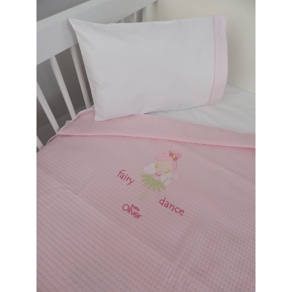 Κουβέρτα Πικέ Αγκαλιάς 80x100cm Design 307 Oliver Baby