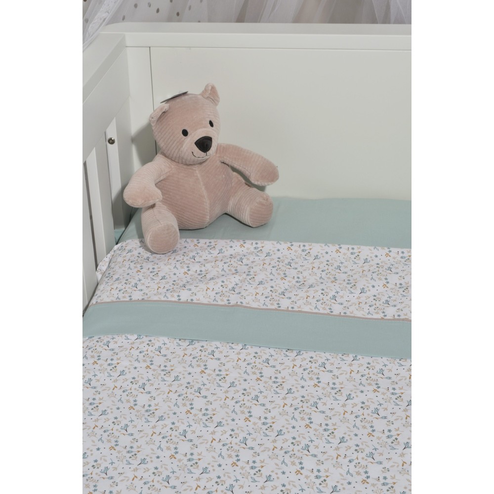 Σεντόνια Λίκνου Σετ 2τεμ. 75x110 cm 100% Βαμβάκι Design 403 Oliver Baby