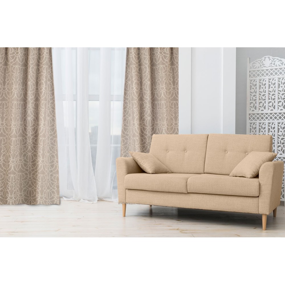 Κουρτίνα Ζακάρ (1φύλλο) 145x270 Omega Home Design 200