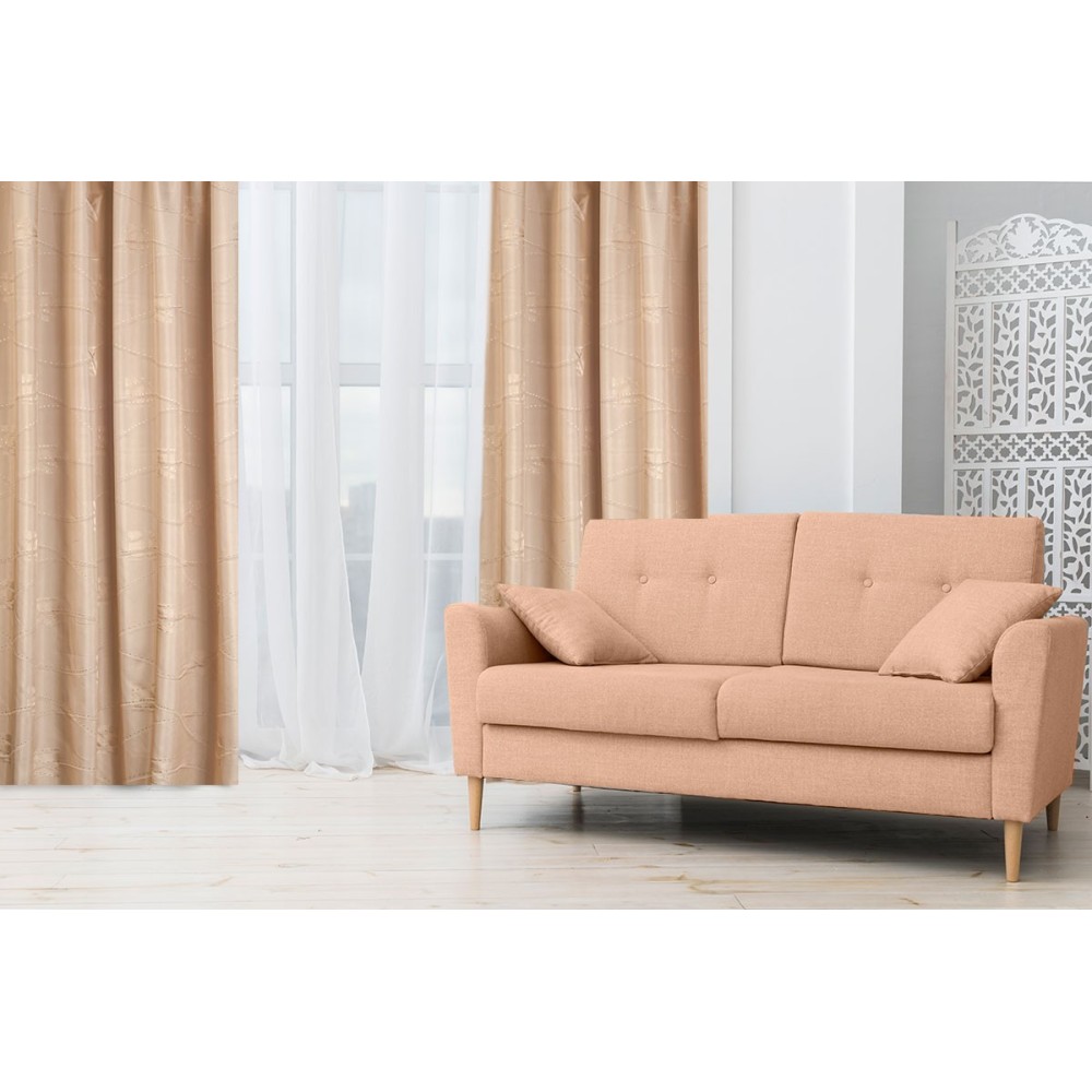 Κουρτίνα Ζακάρ (1φύλλο) 145x270 Omega Home Design 202
