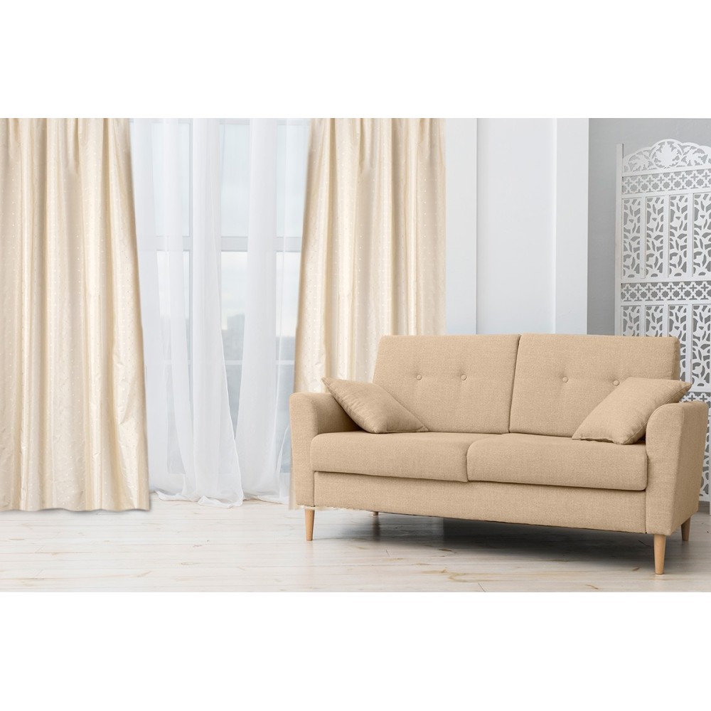 Κουρτίνα Ταφτάς Ζακάρ (1φύλλο) 145x270 Omega Home Design 222