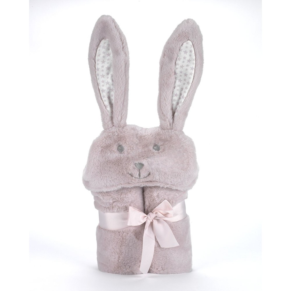 Κουβέρτα Pompon Rabbit 75Χ95cm Σάπιο Μήλο MORA