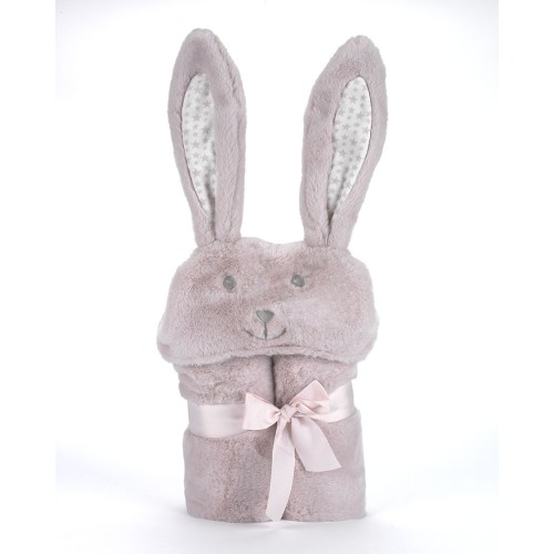 Κουβέρτα Pompon Rabbit 75Χ95cm Σάπιο Μήλο MORA