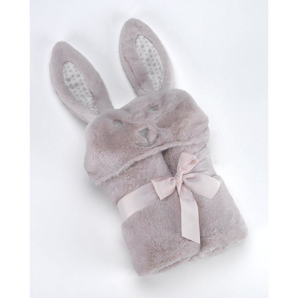 Κουβέρτα Pompon Rabbit 75Χ95cm Σάπιο Μήλο MORA