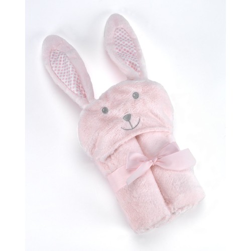 Κουβέρτα Pompon Rabbit 75Χ95cm Ροζ MORA