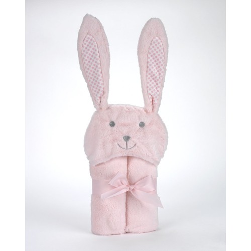 Κουβέρτα Pompon Rabbit 75Χ95cm Ροζ MORA