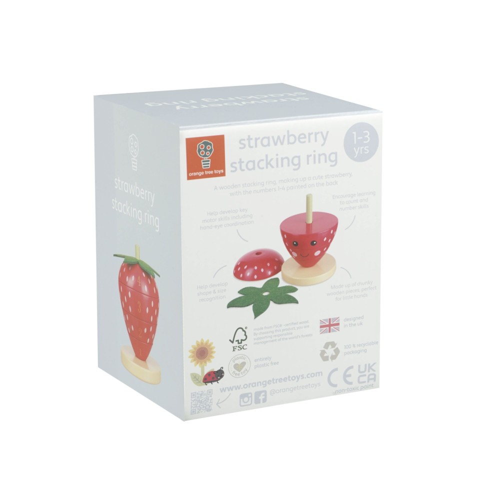 Πύργος Στοίβαξης Φράουλα Happy Food Orange Tree Toys