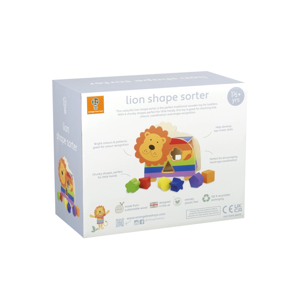 Παιχνίδι Σχημάτων Λιοντάρι Animals Orange Tree Toys