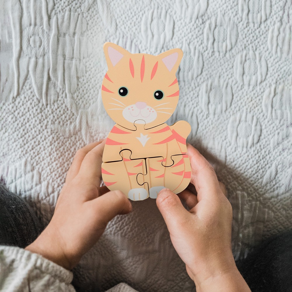Μικρό Παζλ Γάτα Animals Orange Tree Toys