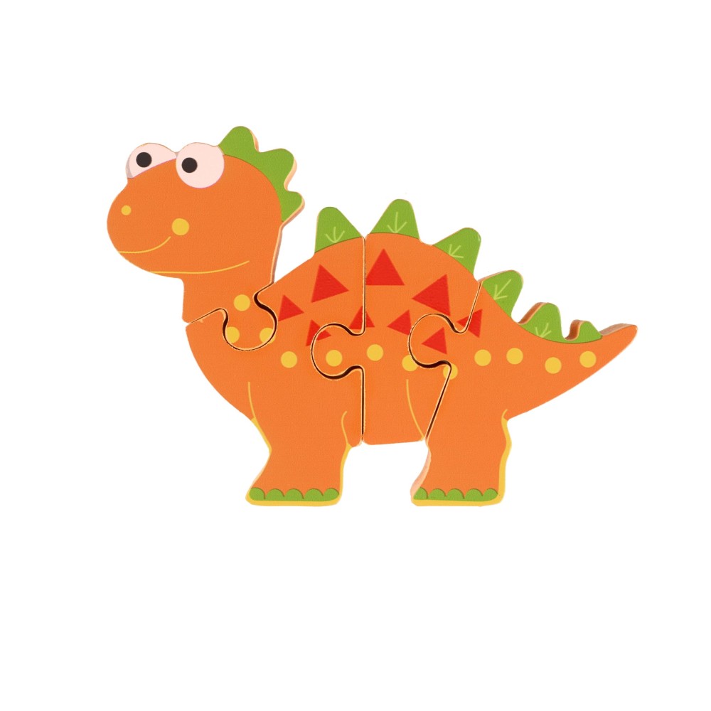 Μικρό Παζλ Stegosaurus Dinosaurs Orange Tree Toys