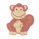 Μικρό Παζλ Μαϊμουδάκι Animals Orange Tree Toys