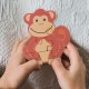 Μικρό Παζλ Μαϊμουδάκι Animals Orange Tree Toys