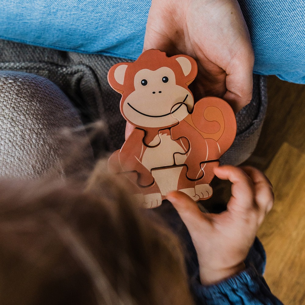 Μικρό Παζλ Μαϊμουδάκι Animals Orange Tree Toys