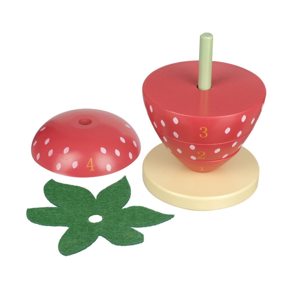 Πύργος Στοίβαξης Φράουλα Happy Food Orange Tree Toys