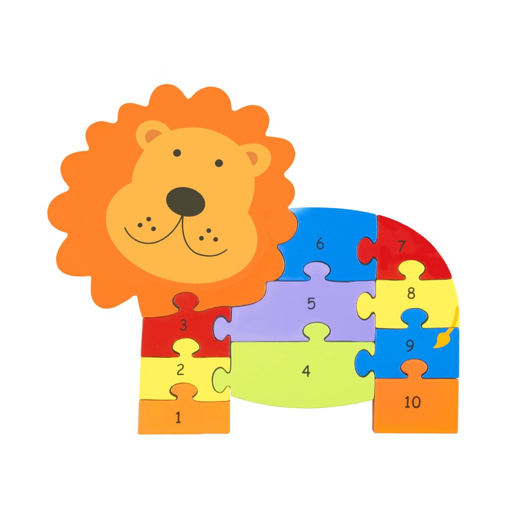 Παζλ Αριθμών Λιοντάρι - Orange Tree Toys