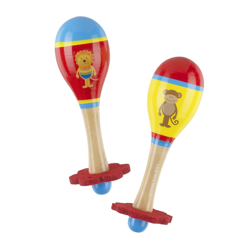 Σετ Μαράκες Λιοντάρι & Μαιμού Animals Orange Tree Toys