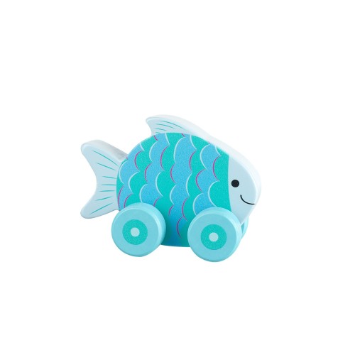 Ψαράκι Push & Pull Sea Life Orange Tree Toys
