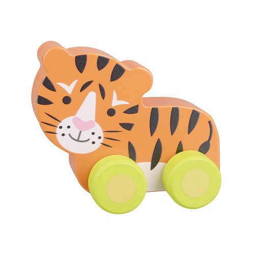 Tιγράκι Push & Pull Jungle Animals Orange Tree Toys