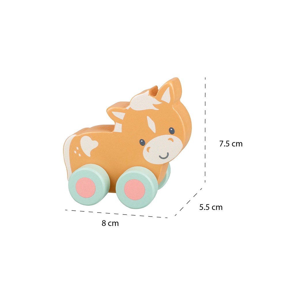 Αλογάκι Push & Pull Farmyard Orange Tree Toys