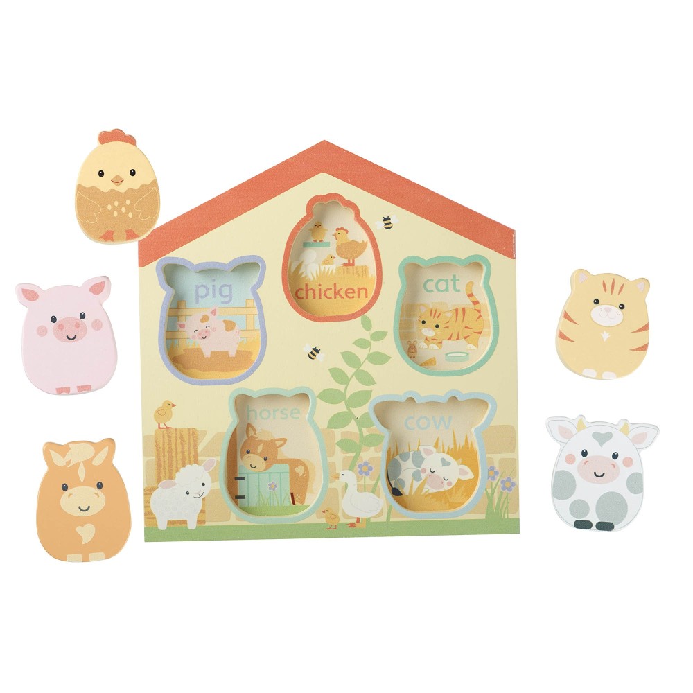 Παιχνίδι Σχημάτων Αχυρώνας Farmyard Orange Tree Toys