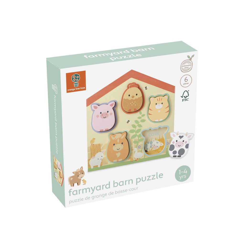 Παιχνίδι Σχημάτων Αχυρώνας Farmyard Orange Tree Toys