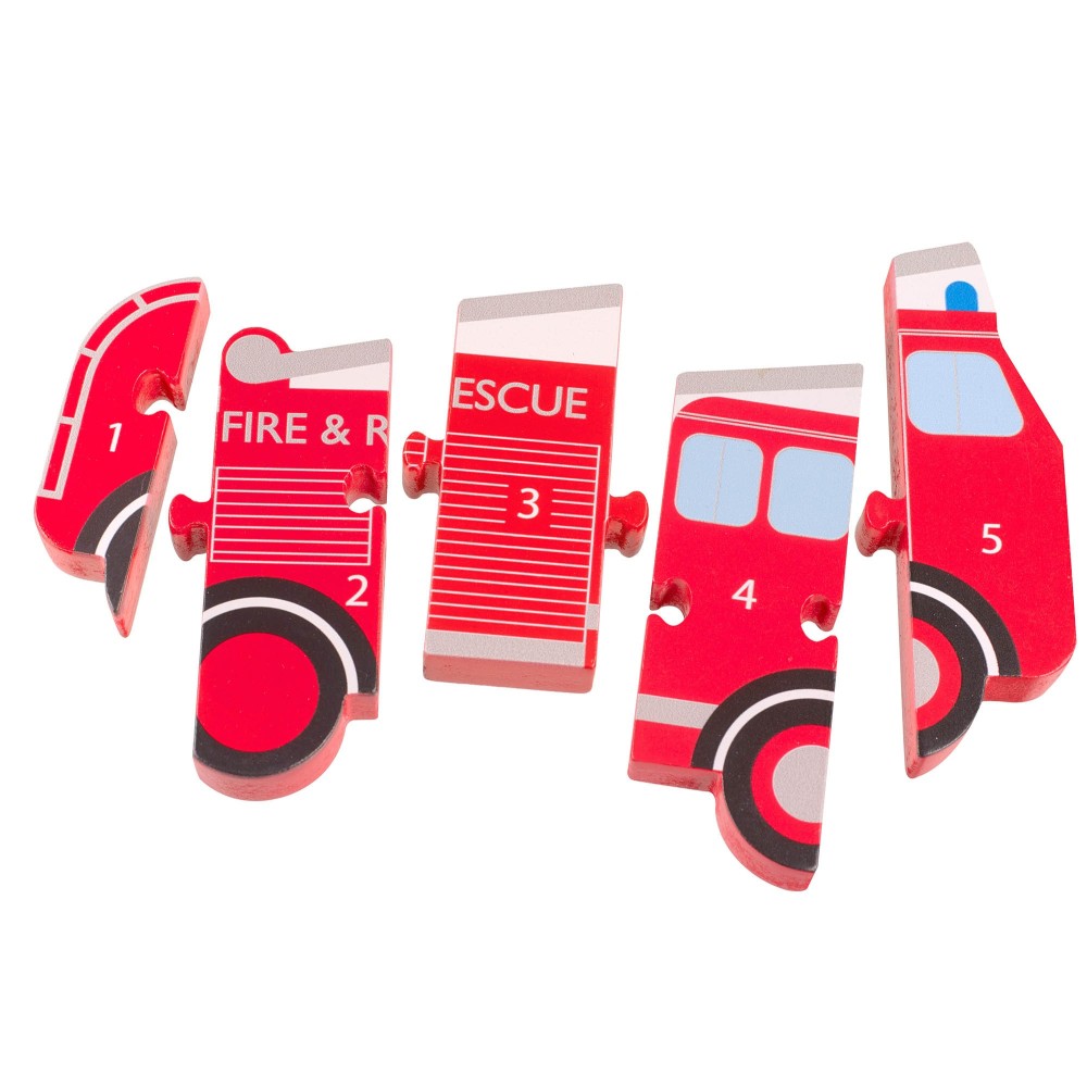 Παζλ Αριθμών Πυροσβεστική Emergency Services Orange Tree Toys