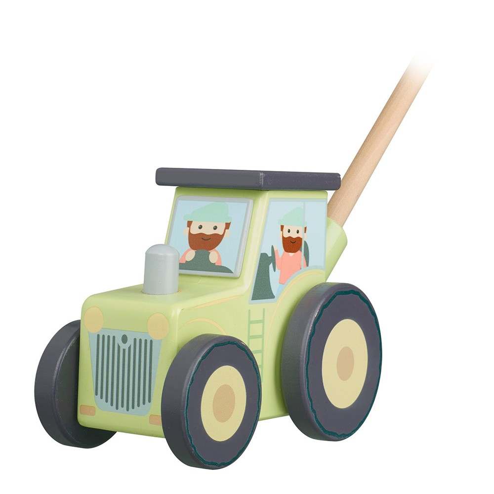 Τρακτέρ Push Along Farmyard Orange Tree Toys
