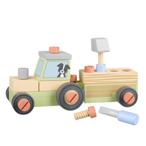 Τρακτέρ με Εργαλεία Farmyard Orange Tree Toys