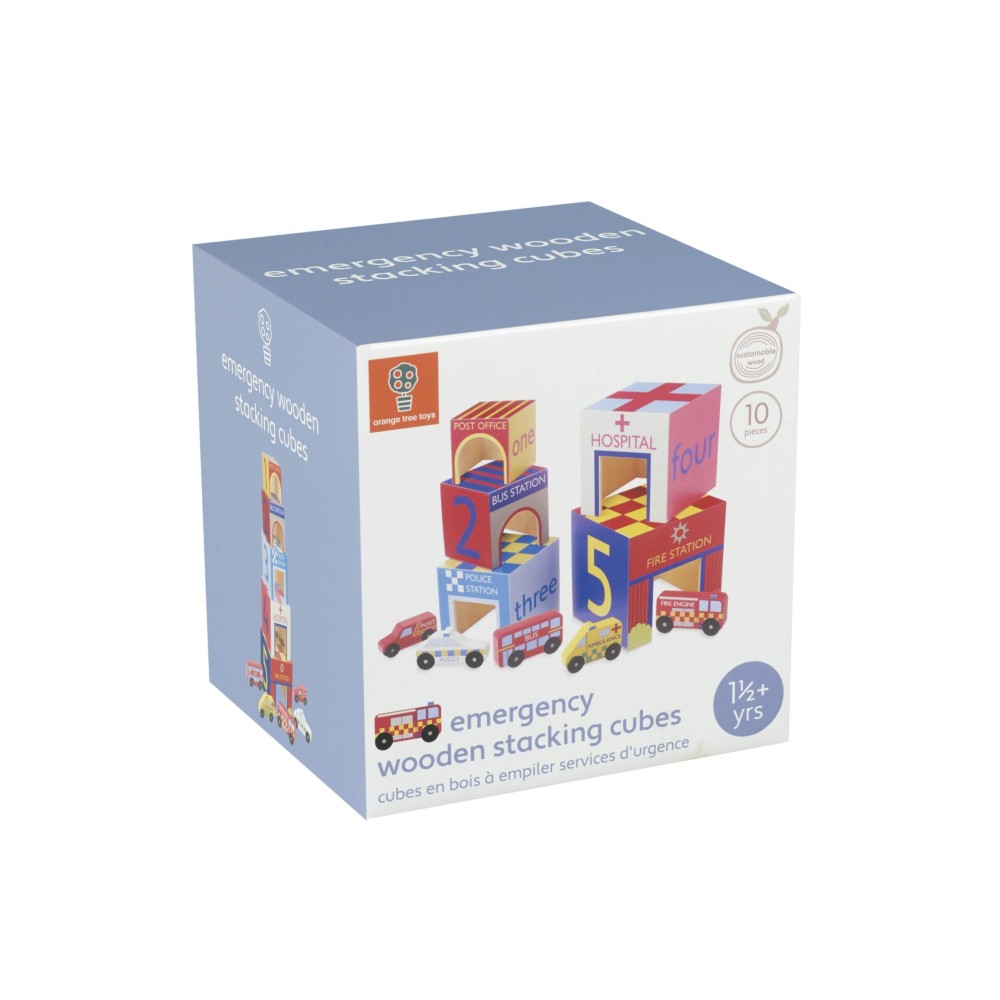 Κυβοι Στοίβαξης Emergency Services Orange Tree Toys