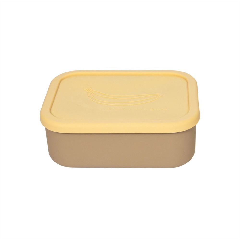Υummy Lunch Box Σιλικόνης - Καφέ - OYOY