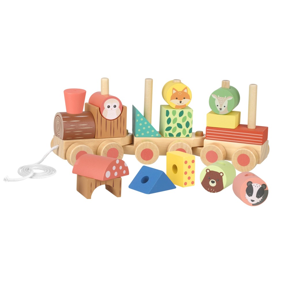 Ξύλινο Τρενάκι Woodland (FSC®) Orange Tree Toys
