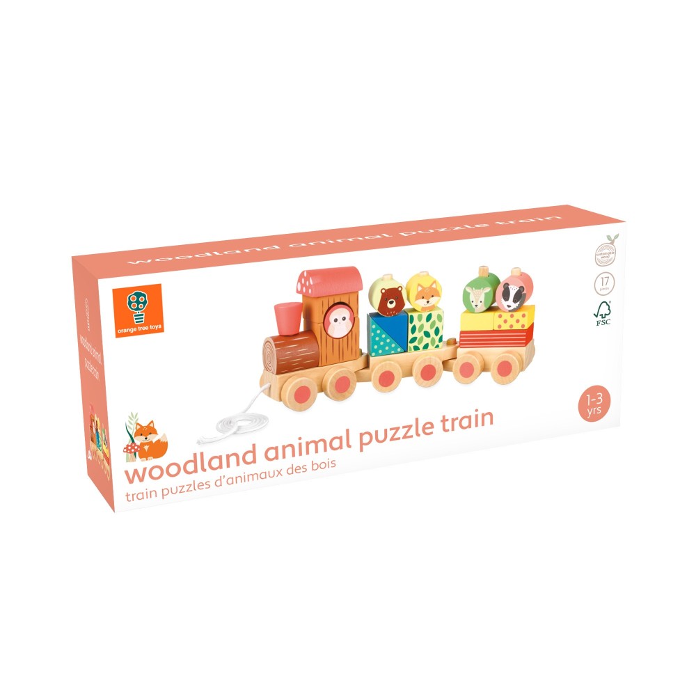 Ξύλινο Τρενάκι Woodland (FSC®) Orange Tree Toys