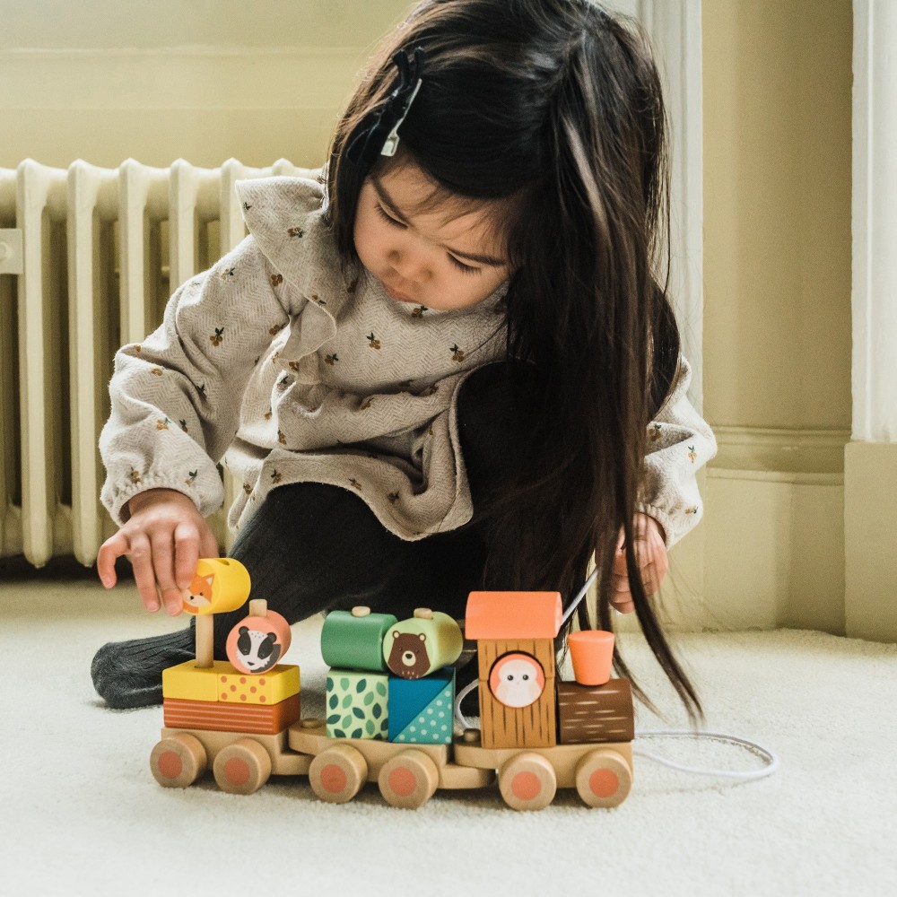 Ξύλινο Τρενάκι Woodland (FSC®) Orange Tree Toys