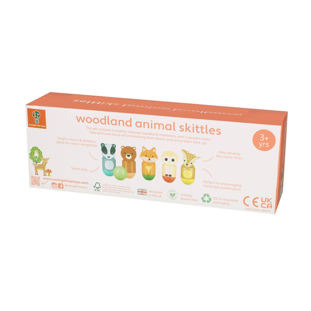 Παιχνίδι Μπόουλινγκ Woodland Orange Tree Toys