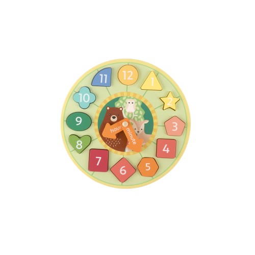 Ρολόι με Σχήματα Woodland Orange Tree Toys