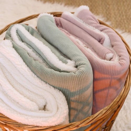 Κουβέρτα Wooly 100x140cm Σάπιο Μήλο Trois Kilos Sept