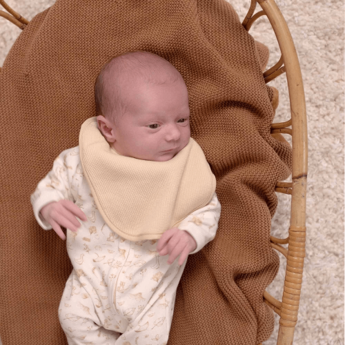 Σετ 6 Βαμβακερές Πικέ Σαλιάρες 18x21cm Ροζ -Trois Kilos Sept