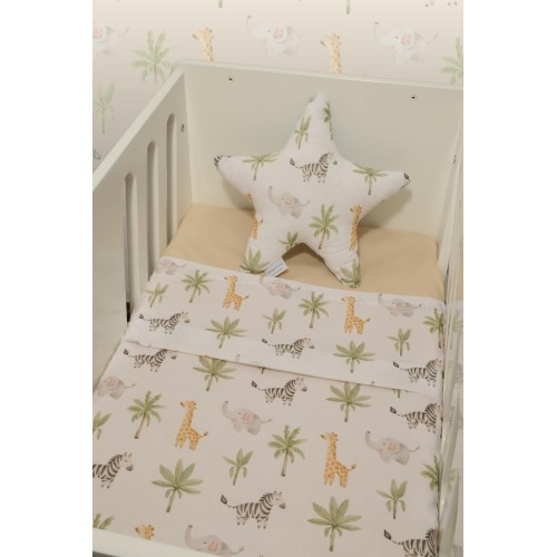 Σετ 2 Σεντόνια Λίκνου 80x110cm 100% Βαμβάκι Des. 424 Oliver Baby