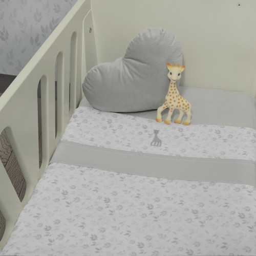 Σεντόνια Κούνιας Σετ 3τεμ.110x170 με Λάστιχο Design 507 SOPHIE LA GIRAFE