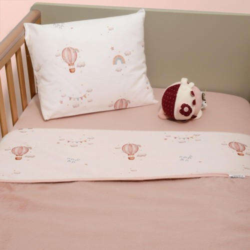 Minky ΝEW Κουβέρτα Κούνιας Διπλής Όψης 100x150 Des.422 Oliver Baby