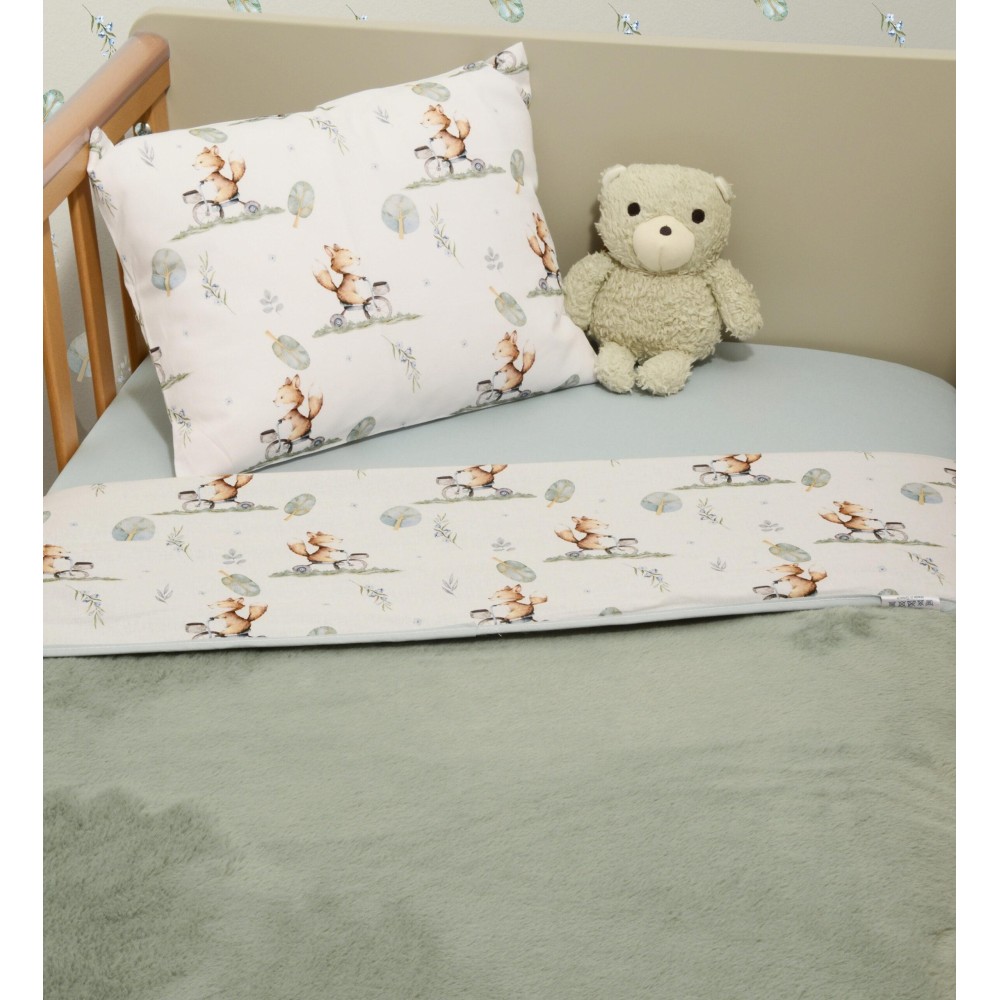 Minky ΝEW Κουβέρτα Κούνιας Διπλής Όψης 100x150 Des.423 Oliver Baby