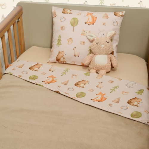 Minky ΝEW Κουβέρτα Κούνιας Διπλής Όψης 100x150 Des.428 Oliver Baby