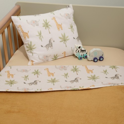 Minky ΝEW Κουβέρτα Λίκνου Διπλής Όψης 75x95 Des.424 Oliver Baby