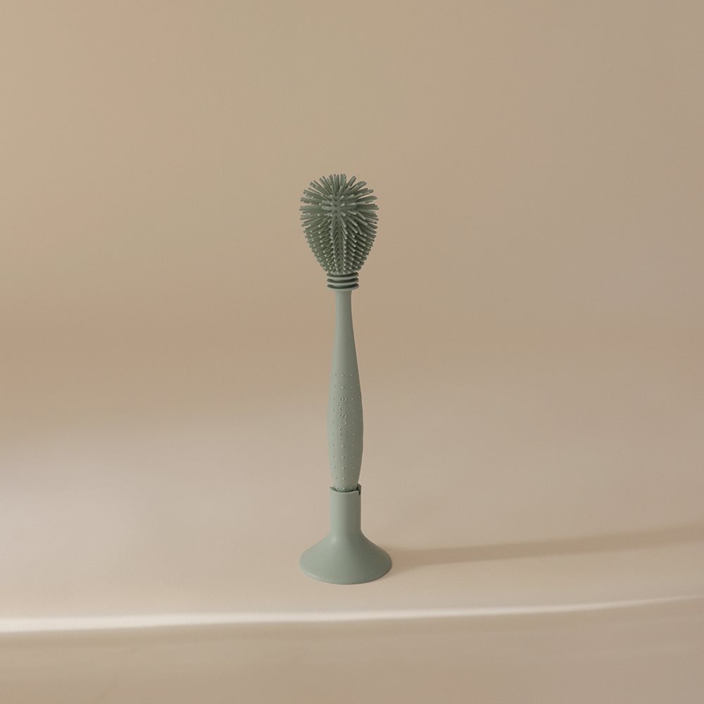 Βούρτσα Σιλικόνης για Μπουκάλια Cambridge Blue  - Mushie