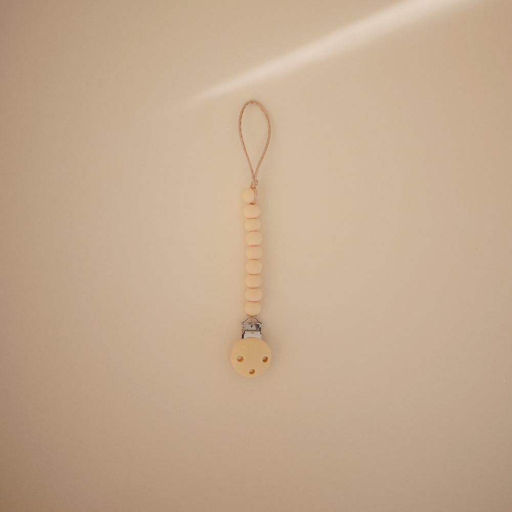 Κλιπ Σιλικόνης για Πιπίπλες Hera Pale Yellow - Mushie
